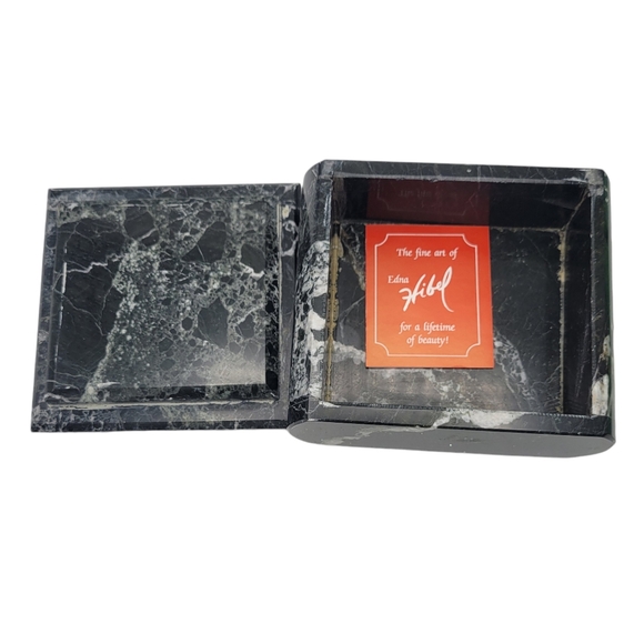 Vintage Edna Hibel Mother & Child Marble Trinket Jewelry Box - Picture 5 of 10